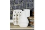 Alabaster White Textured Ceramic Vase-Set Of 3 - Room