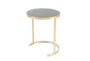 Metallic Gold And Black Nesting Accent Tables-Set Of 3 - Side