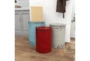 Red, White, & Blue Small Metal Drum Round End Tables-Set Of 3 - Room