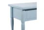 31" Farmhouse Light Turquoise One-Drawer End Table - Detail