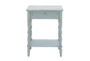 31" Farmhouse Light Turquoise One-Drawer End Table - Signature