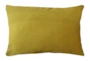 14X20 Superb Dijon Yellow Velvet Throw Pillow - Signature