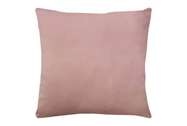 20X20 Superb Peony Pink Velvet Throw Pillow