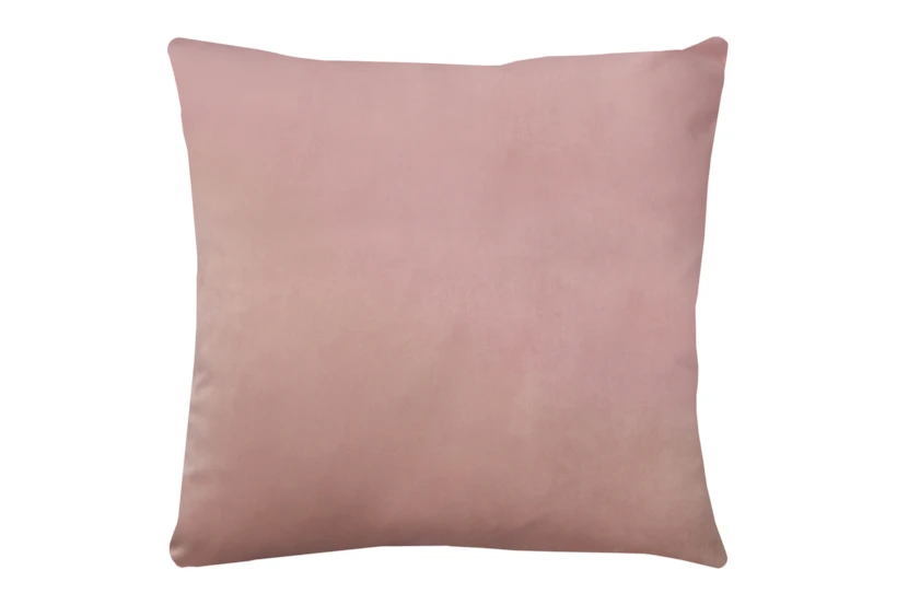 20X20 Superb Peony Pink Velvet Throw Pillow - 360