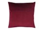 24X24 Superb Wine Red Burgundy Velvet Throw Pillow - Signature