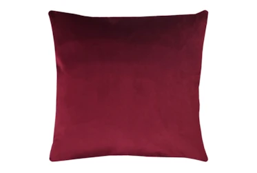 20X20 Superb Wine Red Burgundy Velvet Throw Pillow