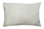 14X20 Caitlin Flax White Linen Throw Pillow - Signature