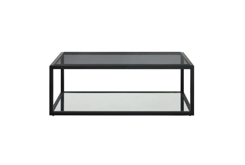 Ellis Glass Coffee Table With Storage - 360