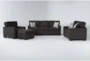 Shea Graphite 4 Piece Living Room Set - Signature