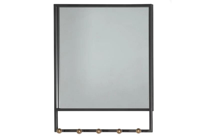 24 Inch Rectangle Metal + Mirror Wall Hook - 360
