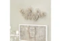 Metal Grey And Gold Flower Wall Decor - Room