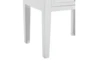 29" Matte White Wooden Accent Table With 2 Drawers - Detail