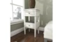 29" Matte White Wooden Accent Table With 2 Drawers - Room