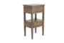 29" Wood 2 Drawer Accent Side Table - Back