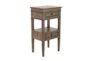 29" Wood 2 Drawer Accent Side Table - Signature
