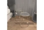 Metal And Glass Mirrored Circles End Table-Set Of 2 - Room