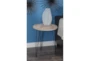 18 Inch Round Wood And Metal Hairpin Leg Accent Table  - Room