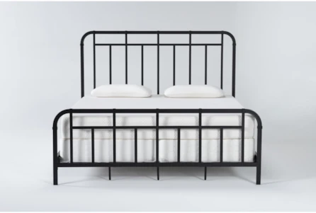 Queen Black Beds Bed Frames, Tall Metal Bed Frame Queen