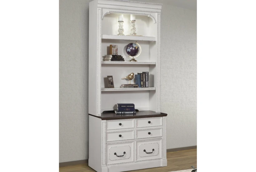Provence 2 Piece Lateral Filing With Hutch - 360