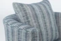Retreat Twirl Cerulean 37" Swivel Accent Chair - Detail
