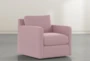 Aidan IV Pink Twist Swivel Accent Chair - Side