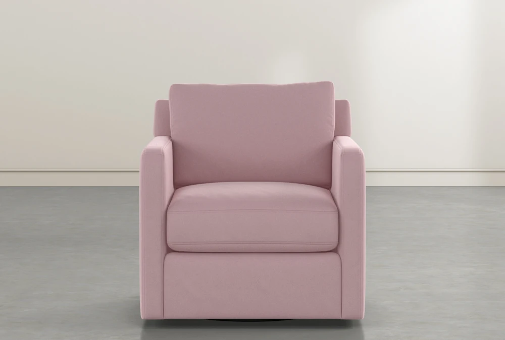 Aidan IV Pink Twist Swivel Accent Chair