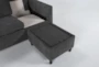 Mikayla Graphite 76" Queen Plus Sleeper with Reversible Chaise - Detail