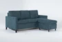 Mikayla Teal 76" Queen Plus Sleeper with Reversible Chaise - Signature