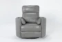 Rayna Heron Leather Power Swivel Glider Recliner with Built-In Battery & USB - Signature