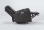 Lennon Brown Leather Power Swivel Gider Rocker Recliner with Power Headrest & USB - Side
