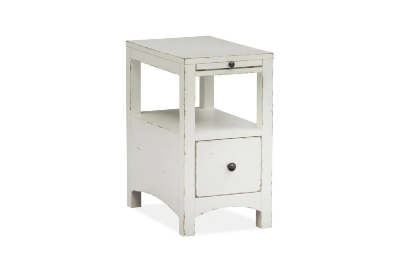 Boonville White Chairside Table - 360