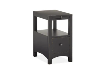 Boonville Weathered Midnight Chairside Table
