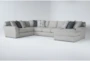Belmont 3 Piece 158" Sectional With Right Arm Facing Chaise - Signature