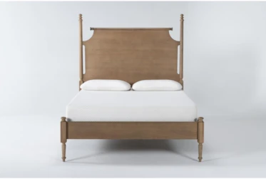 Magnolia Home Anders Weathered Brown Queen Poster Bed By Joanna Gaines