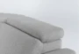 Chanel Grey 4 Piece Modular Sectional With Right Arm Facing Cuddler Chaise and 141" Console - Detail