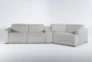 Chanel Grey 4 Piece Sectional With Right Arm Facing Cuddler Chaise and 141" Console - Signature