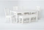 Presby White 6 Piece Extension Dining Set - Side