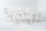 Presby White 7 Piece Extension Dining Set - Signature