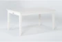Presby White 60-78" Extendable Dining Table - Side