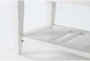 Presby White Dining Bench - Detail