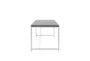 Carlsbad Black 54" Desk With Chrome Base - Detail