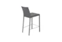 Parson Grey Contract Grade Faux Leather Uph 26" Cntr. Stool With Back Set Of 2 - Detail