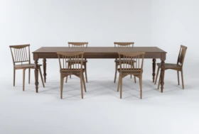 Magnolia Home Webster 7 Piece Dining Set With Low Back Chairs By Joanna Gaines