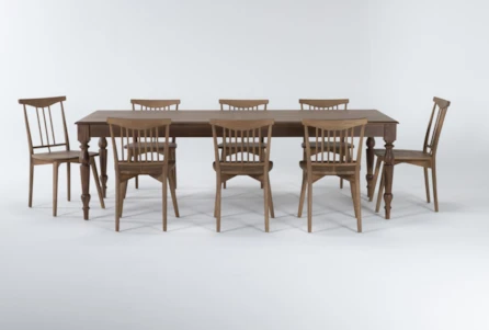 Magnolia Home Webster 9 Piece Dining Set With Low & High Back Chairs By Joanna Gaines - Main