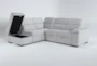 Dante 104" 3 Piece Convertible Sleeper Sectional with Left Arm Facing Storage Chaise - Front