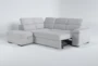 Dante 104" 3 Piece Convertible Sleeper Sectional with Left Arm Facing Storage Chaise - Side