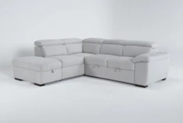 Dante 104" 3 Piece Convertible Sleeper Sectional With Left Arm Facing Storage Chaise