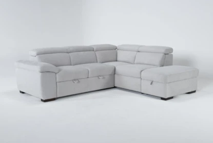 Dante 104 3 Piece Convertible Sleeper, Sectional Sofa Bed With Storage Convertible Chaise