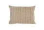 Accent Pillow - Gold + Ivory Stripe 14X20 - Signature
