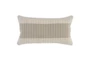 Accent Pillow - Ivory + Natural Block Stripe 14X26 - Signature